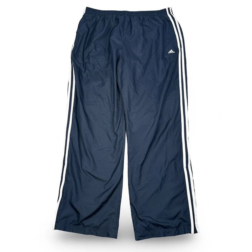 Vintage Y2K Adidas Clima365 ClimaProof Baggy Track Pants Men's 2XL XXL Navy Blue